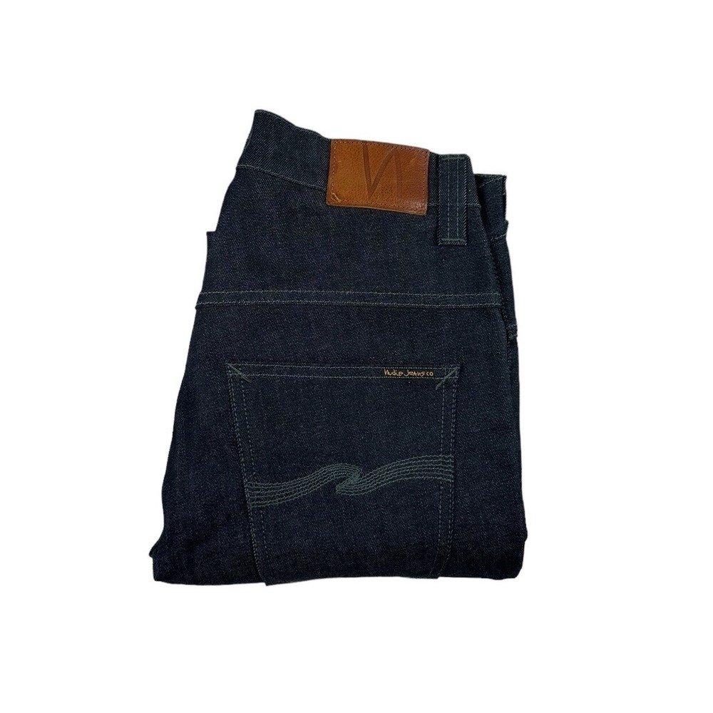 Nudie Jeans Thin Finn Org Dry Dark Grey Organic Cotton Jeans 31x34 NJ4029